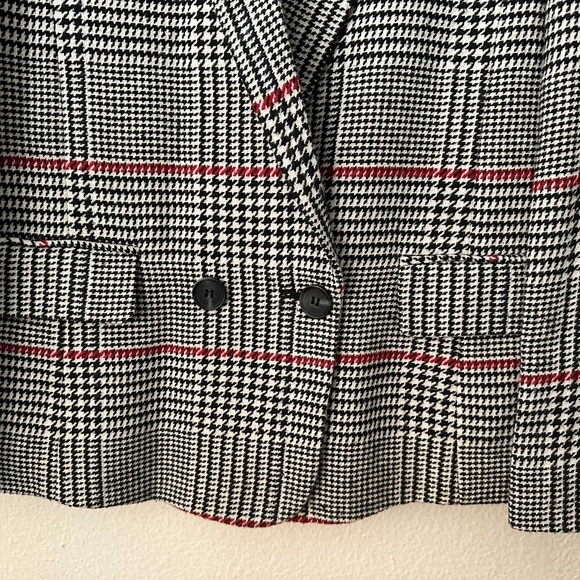 FOREVER 21 Printed Houndstooth Blazer Black And White Medium BNWT - Picture 7 of 7